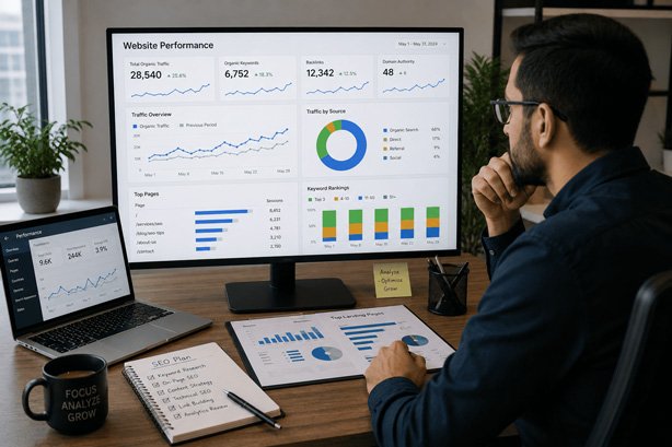 زيادة زيارات موقعك عبر تحليل الأداء ومتابعة النتائج مع ادفرت اب Advert Up