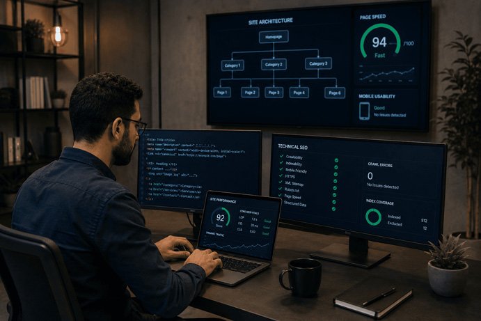 شركة خدمات سيو تطور أداء المواقع وتحسن البنية التقنية مع ادفرت اب Advert Up